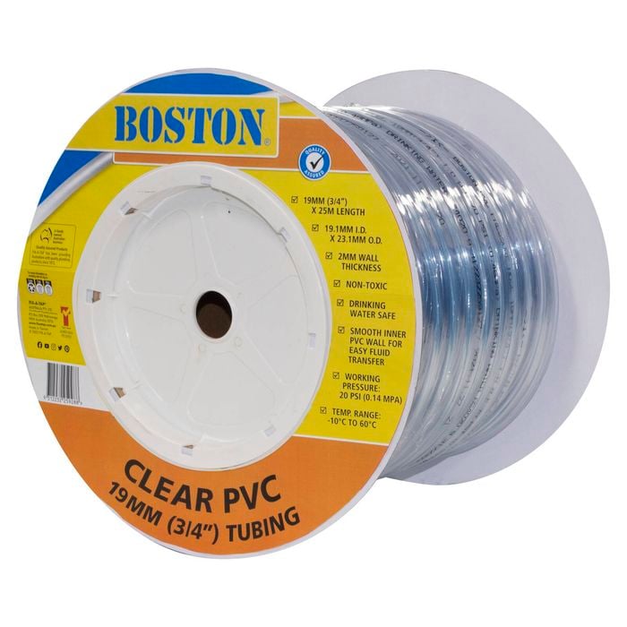 BOSTON 19mm Clear PVC Hose