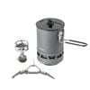 NNEOBA Camping Gas Stove with Pot Burner Grey