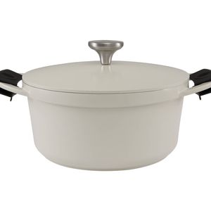 Maxwell Williams Cast Lite Non Stick Casserole 24cm 4.2L Ecru Gift Boxed