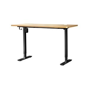 Oikiture Electric Standing Desk Single Motor 120cm OAK Tabletop
