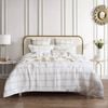 Renee Taylor King Cohen Yarn Dye Waffle Quilt Cover/Pillowcases Set