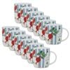 12PK Porto Cucina Porcelain Travel Drinking Mug 12cm/300ml - Fiesta