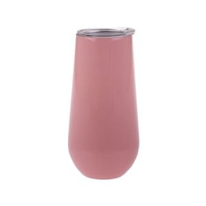 Oasis Insulated Double Wall Champagne Flutes 180ml Soft Pink