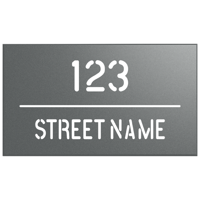ProtectorAl 380 x 220mm Palladium Silver Aluminium Cut Through Custom ...