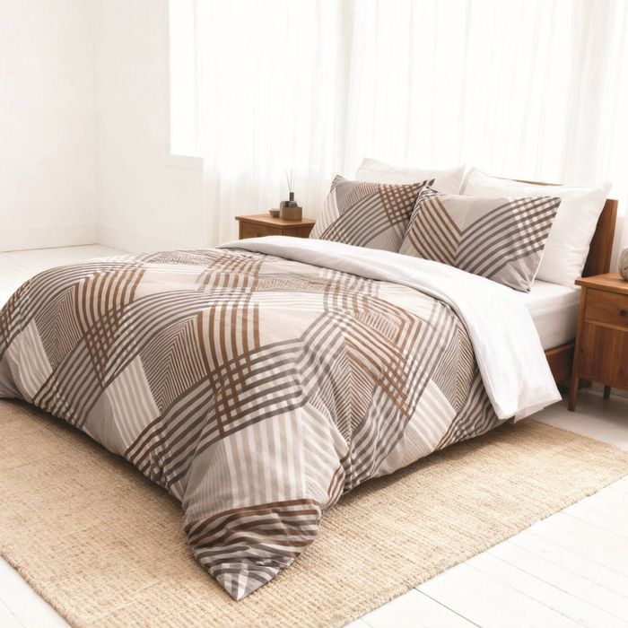 Odyssey Living Amaya Quilt Cover Set Cotton Home Bedding Single Multicoloured