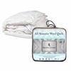 500gsm All Season Quality Australian Wool Blend Quilt W/ Cotton Cover White King
