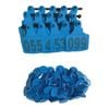 1-100 Cattle Number Ear Tags 7.5x10cm Set - Xl Blue Cow Sheep Livestock Labels