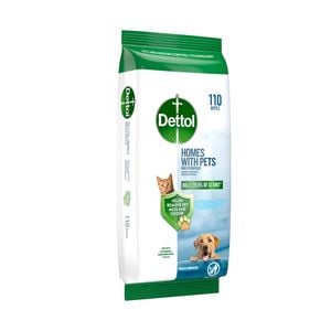 Dettol Home With Pets Multi-Purpose Wipes - 110 Pack