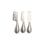 3pc Euroline Stainless Steel Cheese Knife Set - Silver
