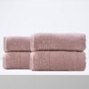 4pc Renee Taylor Aireys 650gsm Zero Twist Bath Sheet Cherwood