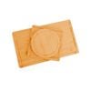 Carla Home 3 Pieces Bamboo Cutting Board With Juice Groove And Mobile Holder