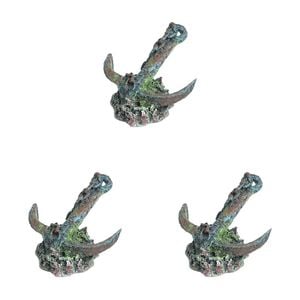 3PK Dudley's World Of Pets Anchor Tank/Aquarium Decoration