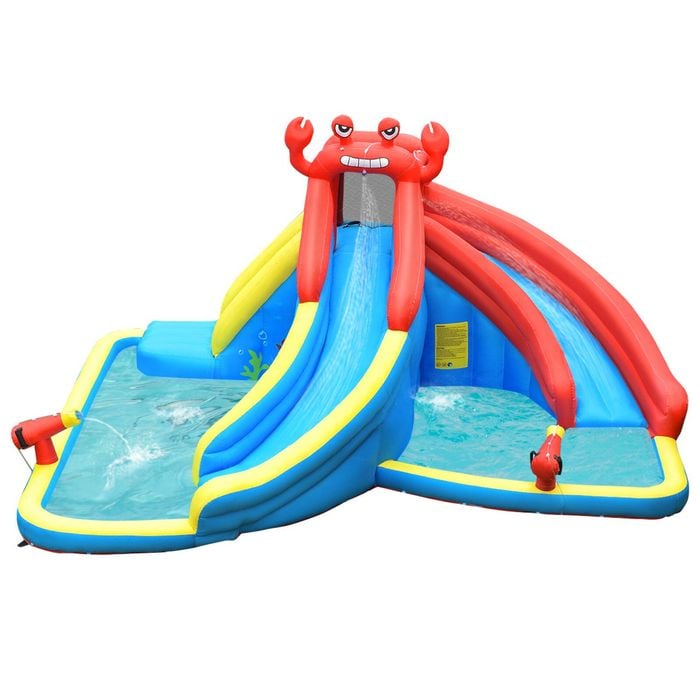 Costway Inflatable Water Park Dual Slide Jumping Castle No Blower