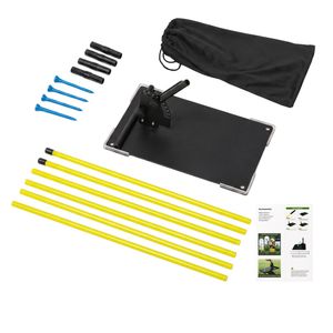 Centra Golf Alignment Sticks With Cast Iron Base Portable Practice For Outdoor