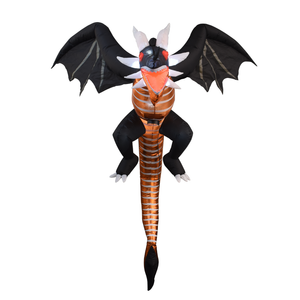 Click 1.5m Wide Black Flying Dragon Light-Up Inflatable