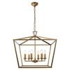 Cougar Lighting Perigan 6lt Pendant Light Matt Gold