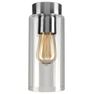 Brilliant 10cm Brushed Chrome Juno DIY Install Batten Fix Light Shade