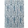 Handmade Abstract Wool Rug-6306-Sea Blue/Ivory-190x280cm