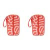 2PK Annabel Trends Picnic Bottle Bag 35x18cm - Red Squiggle