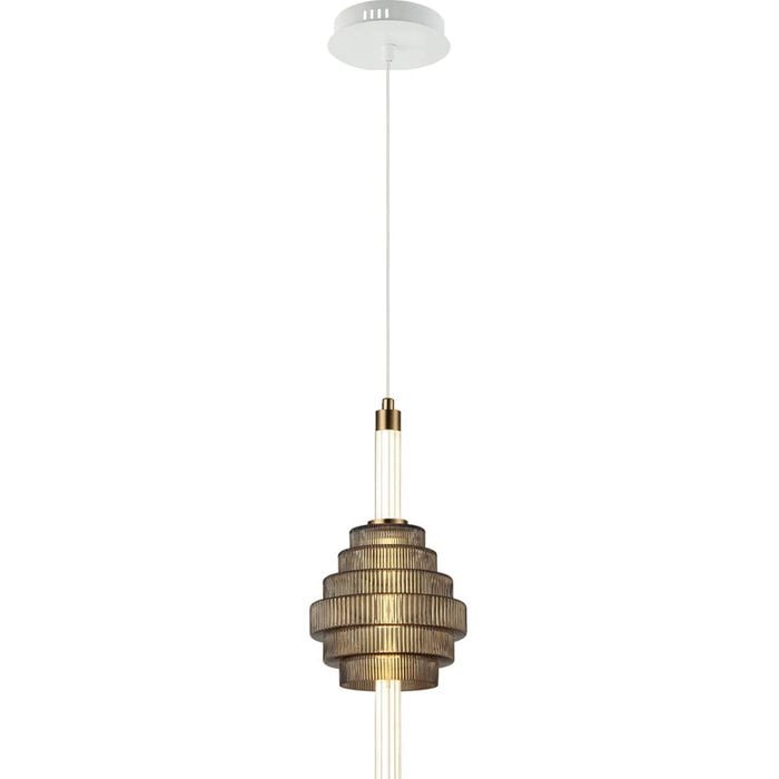 CLA Lighting Wand Interior LED Tri-CCT Spinning Top Pendant Light IP20 Coffee