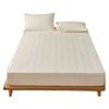 Anycozy Mattress Cover Beige 200x200cm Pure Cotton Soft Quilted Bed Sheet Anti-bacterial Protector Cover