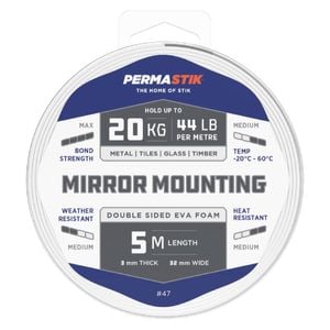 Permastik 32mm x 5m Mirror Mounting Tape - 32mm