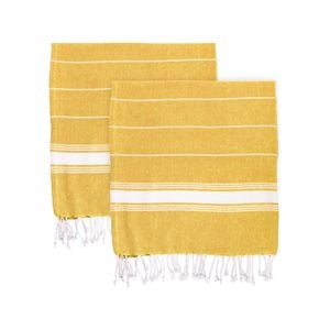 Nicola Spring Turkish Cotton Towel Set - Mustard - Pack Of 4