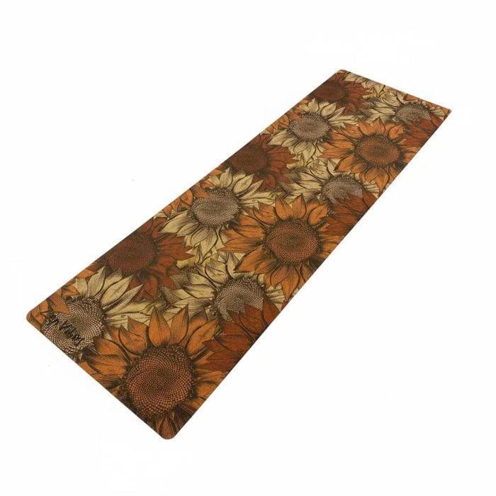 Zenvibes Comfort Cork Yoga Mat 5mm -Handdrawn Sunflower