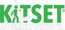 Kitset Assembly service logo with green font.