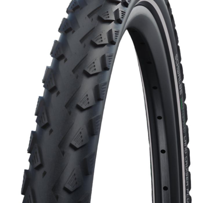 Schwalbe Landcruiser Plus 27.5 X 2.00" Puncture Guard Reflective Sidewall E-25 Green Compound Tyre