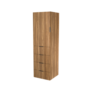 Lugna 2048 x 600 x 580mm Cove 3 Shelf 4 Drawers Left Hinged Door Storage Cabinet