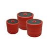 25kg Rubber Coated Iron Weight Plates Set - 2.5kg x 4 & 1.25kg x 4