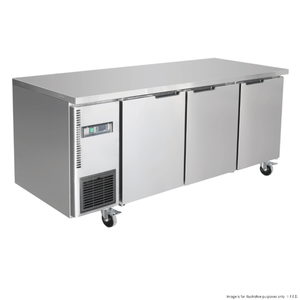 Thermaster TS1800BT-3D Stainless Steel Triple Door Workbench Freezer