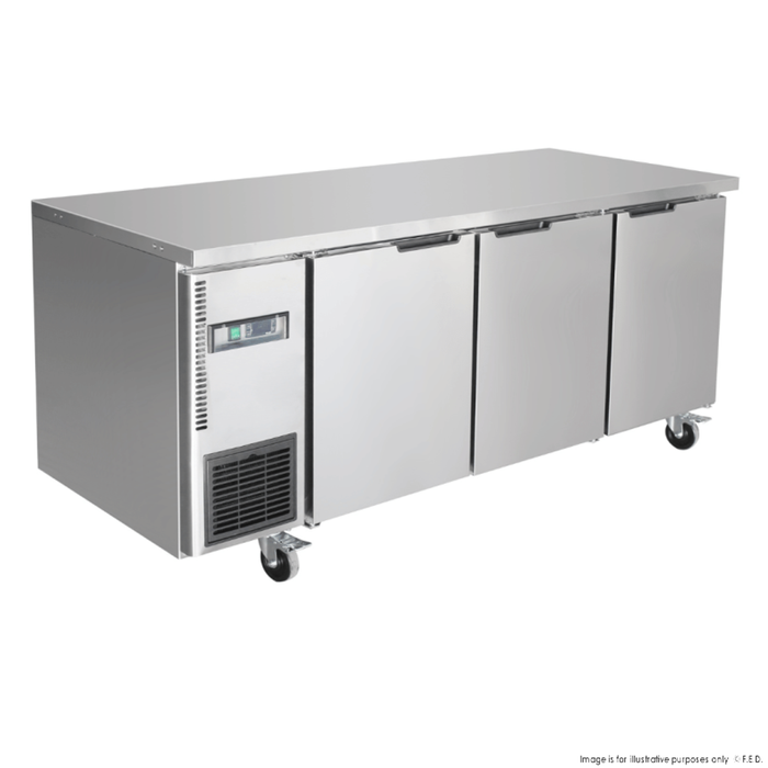 Thermaster TS1800BT-3D Stainless Steel Triple Door Workbench Freezer