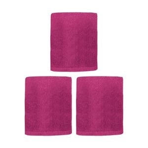 3PK Capri Non Slip Bath Mat Bathroom Floor Accessory Home Decor 45x75cm Berry