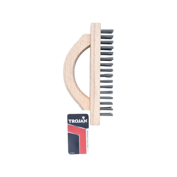 Trojan 6x16 Row Black Steel Wire Brush