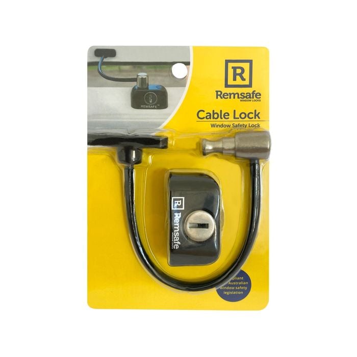 Remsafe Black Window Restrictor Cable Lock