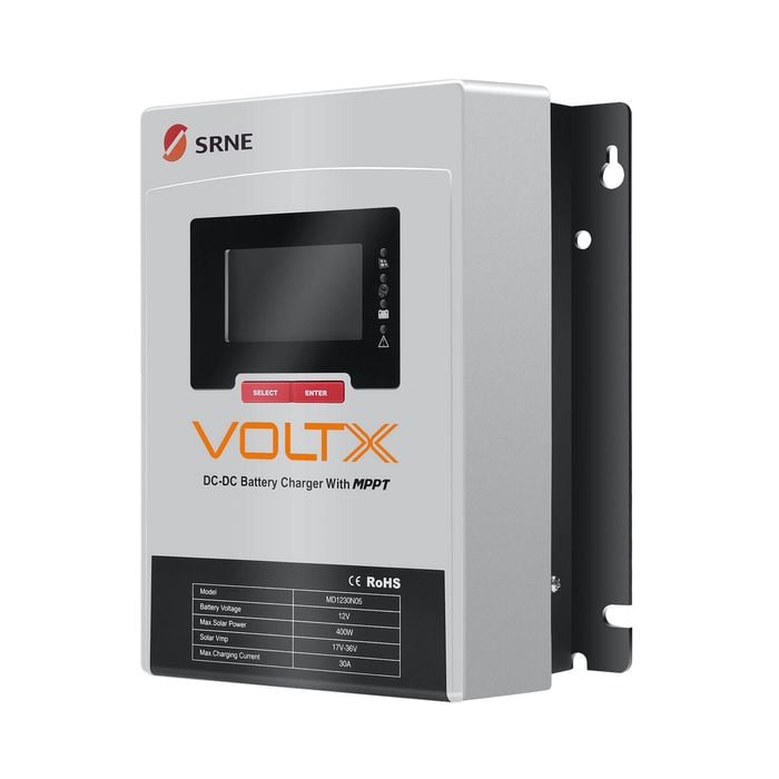 Voltx 30a Solar Charging Controller Regulator Mppt Dual Battery Dc/dc 12v