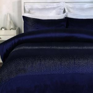 Bloomington Diamante Quilt Cover Set Navy Single