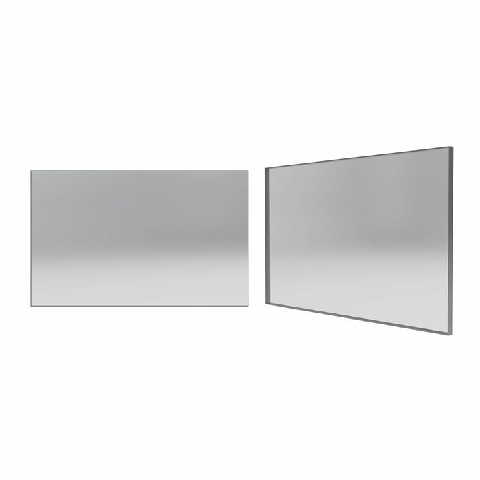 Forme 1200mm Brushed Stainless Steel Rectangle Framed Mirror