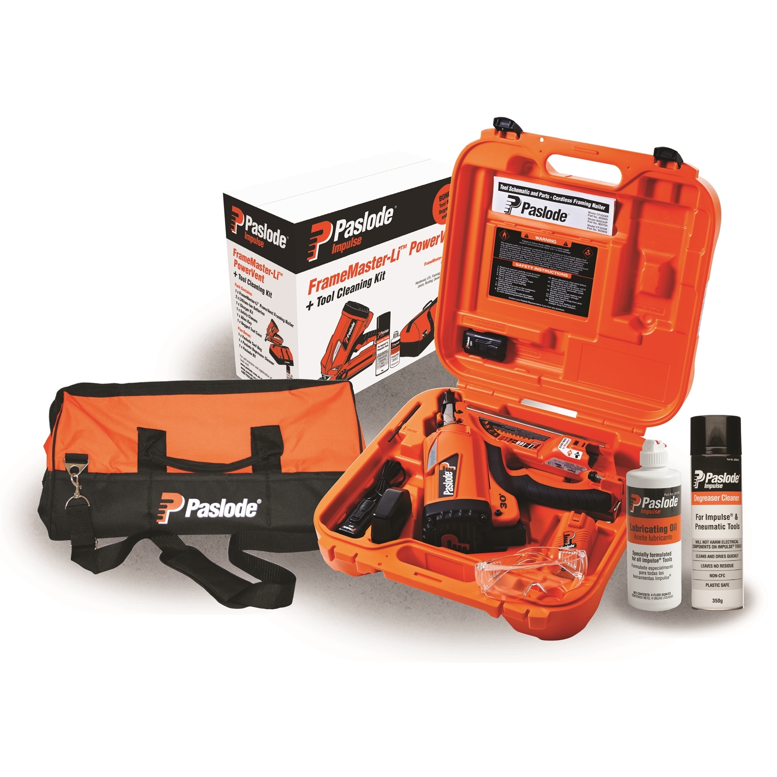Paslode Power Vent Framer Nail Gun with Degreaser