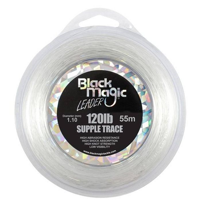 Black Magic Supple Trace Monofilament Fishing Leader 120lb