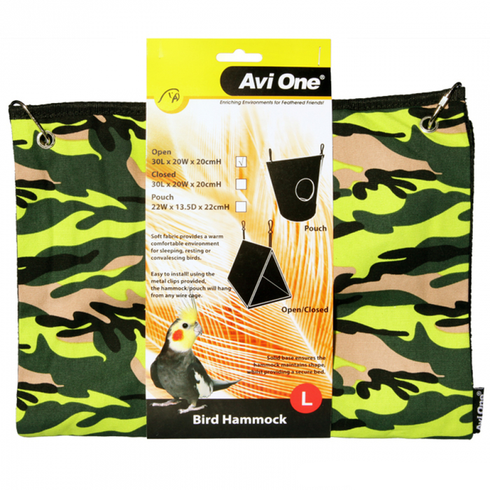 Avi One Bird Hammock Open L 30L X 20W X 20cm H (22617)