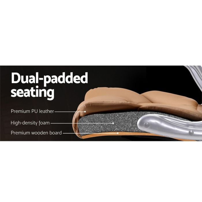 Artiss Massage Office Chair Espresso - Bunnings Australia