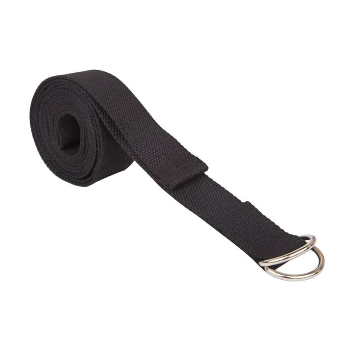 Zenvibes Premium Yoga Strap for Flexibility and Stretching - Black