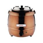 Apuro Soup Kettle Copper Finish 10Ltr