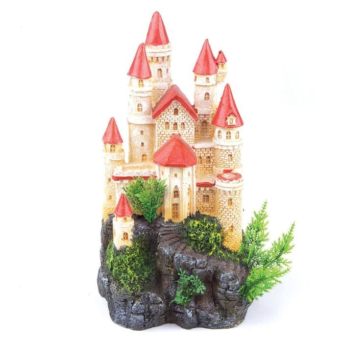 Kazoo Castle W/plants & Red Roof (18705)