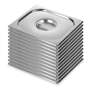 SOGA 12X GN 1/2 Pan Lids – Stainless Steel