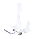 Flexi Storage Home Solutions White Double Slot Over Door Hook