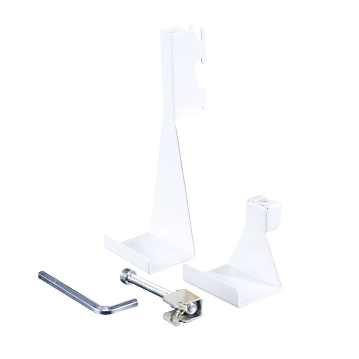 Flexi Storage Home Solutions White Double Slot Over Door Hook